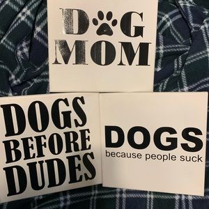 3 piece Wall art. Dog Mom!